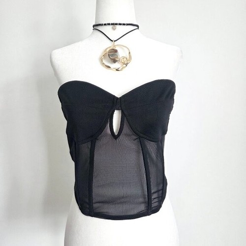 Crop top corsetto - , maglia
