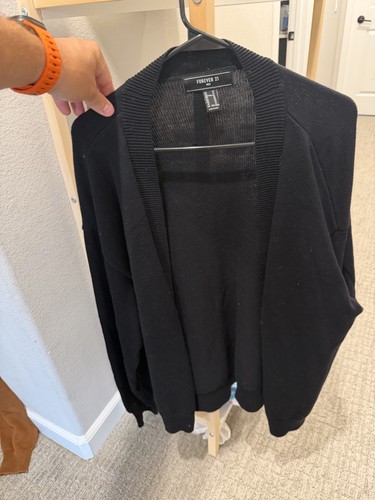 Forever cardigan uomo nero - cardigan,