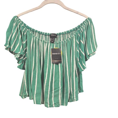 Crop top forever - plus, verde